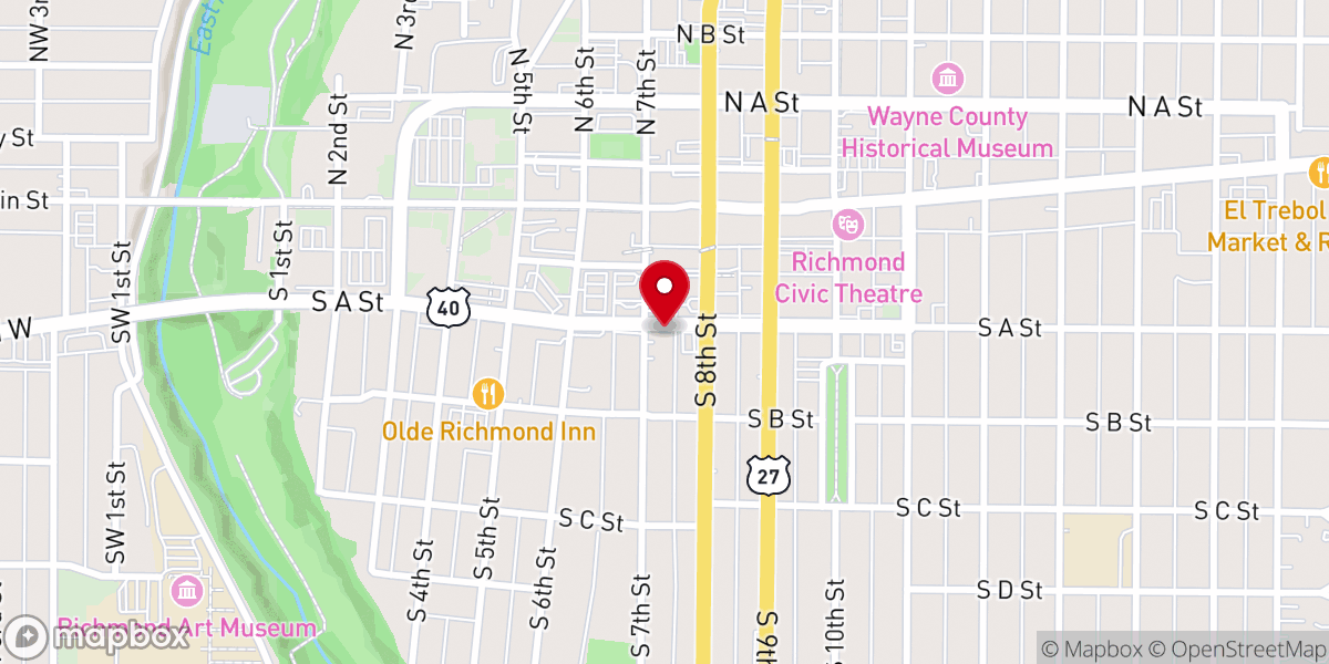 Map showing location of The Salvation Army