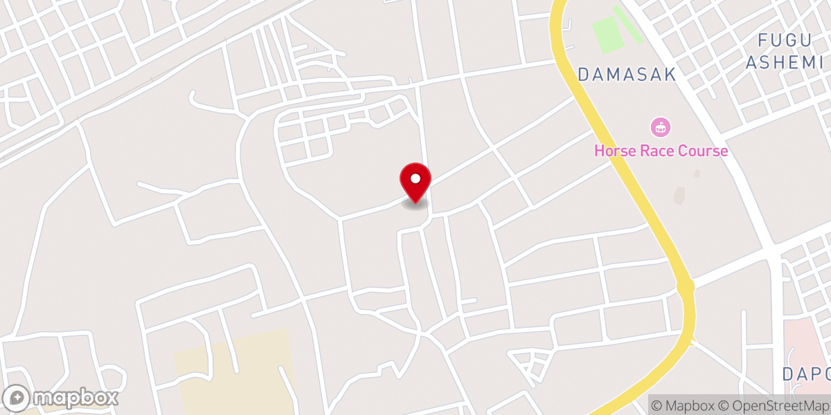 Map showing location of Deeper Life Bible Church, Wulari Jerusalem
