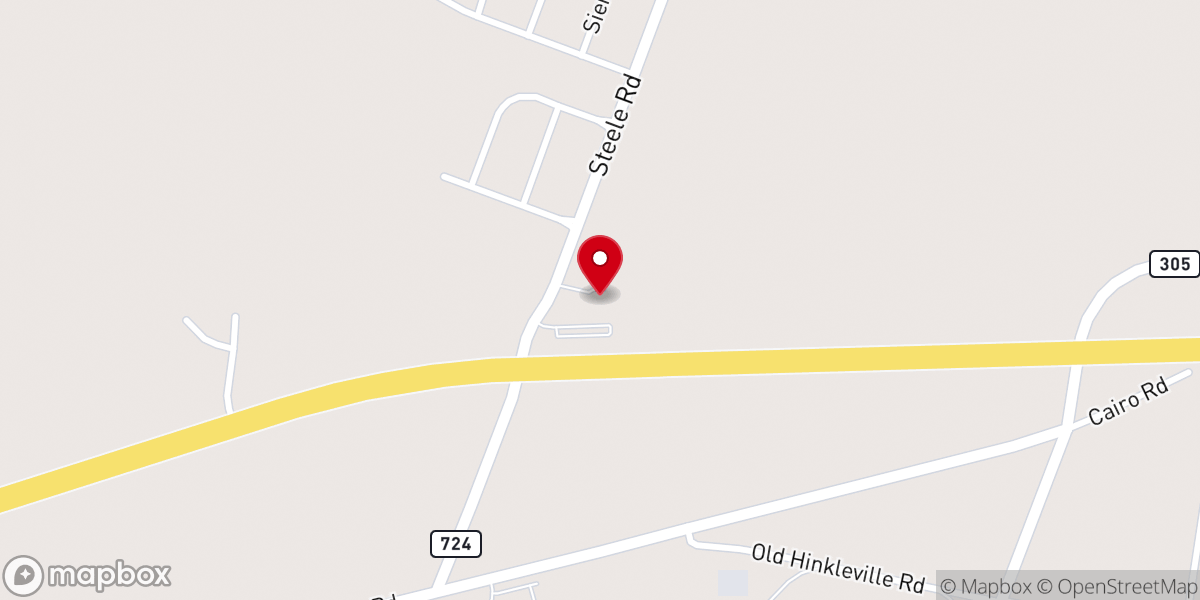 Map showing location of World Harvest Church of Paducah