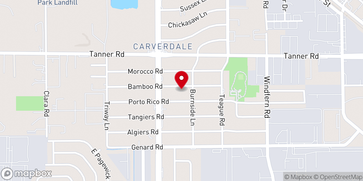 Map showing location of Greater Riverdale Baptist Church
