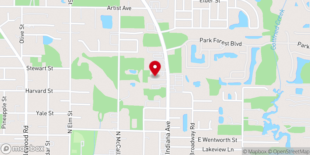 Map showing location of Englewood Performing Arts Series