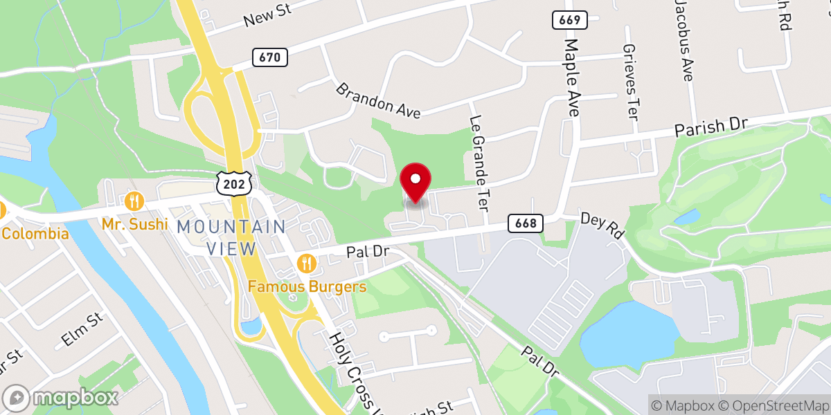 Map showing location of Oasis of Grace Assembly of God