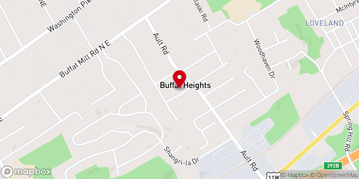 Map showing location of Foster Chapel Baptist Church