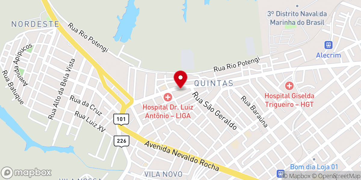 Map showing location of Igreja Batista do Avivamento Mundial