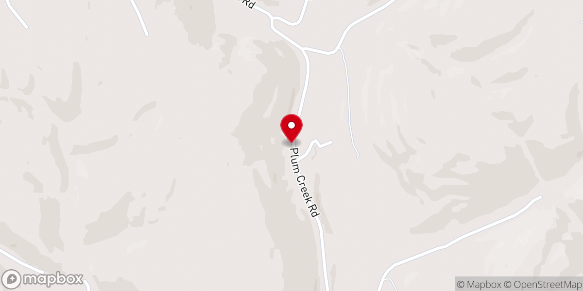 Map showing location of Plum Creek Church