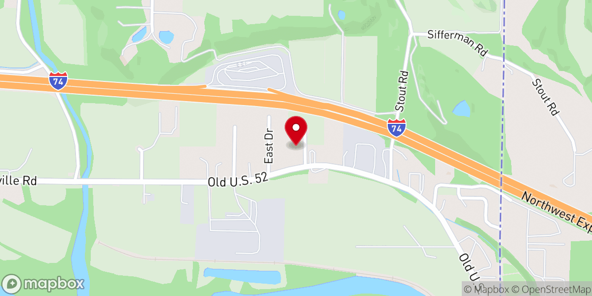 Map showing location of Cross Point Church
