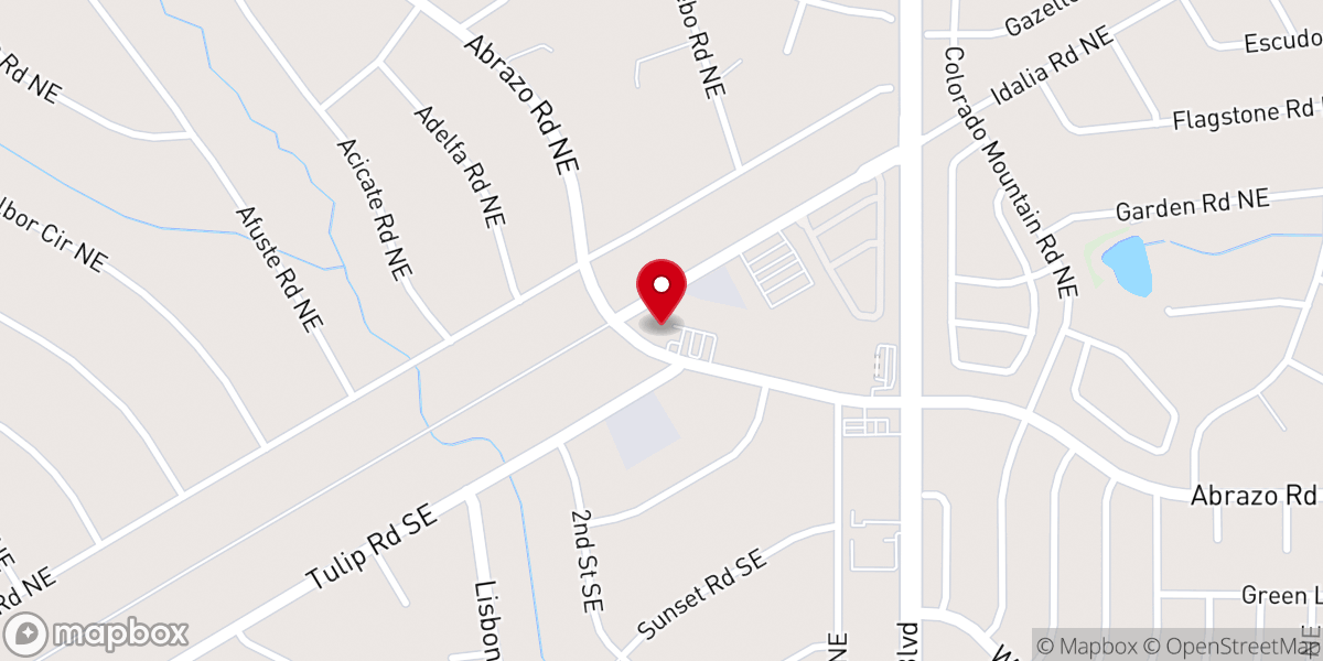 Map showing location of Rio Rancho United Methodist Church