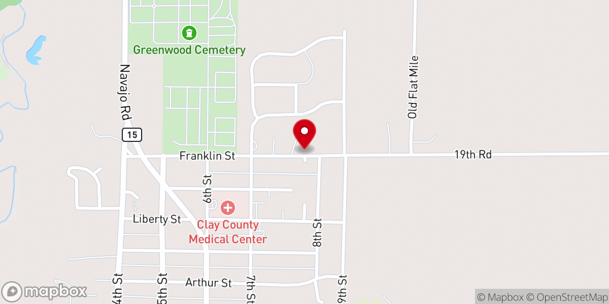 Map showing location of Vintage Gardens Celebration Barn and Chapel