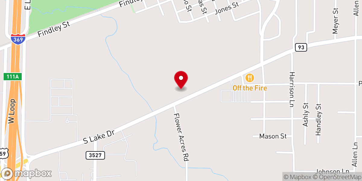 Map showing location of Hopewell CME Church