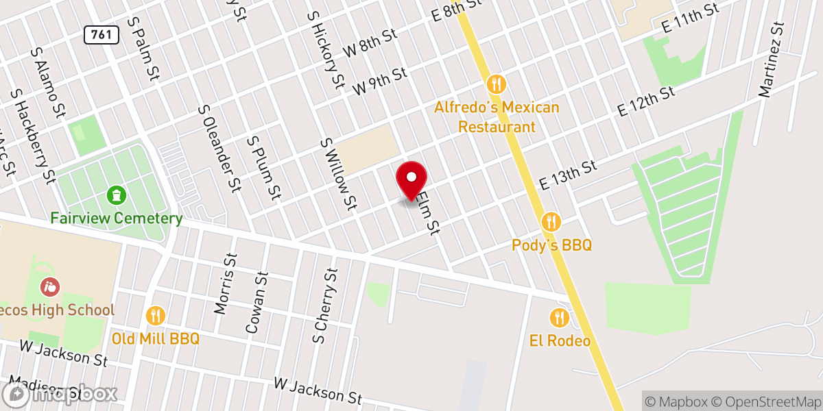 Map showing location of Christian Home