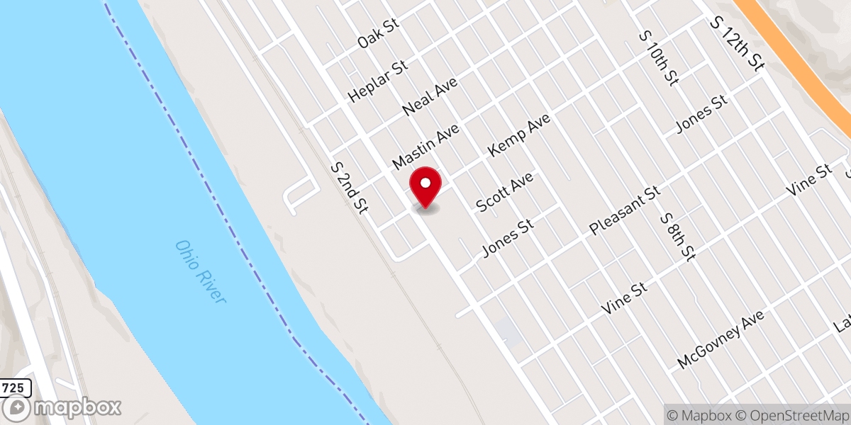 Map showing location of Knight's of Columbus
