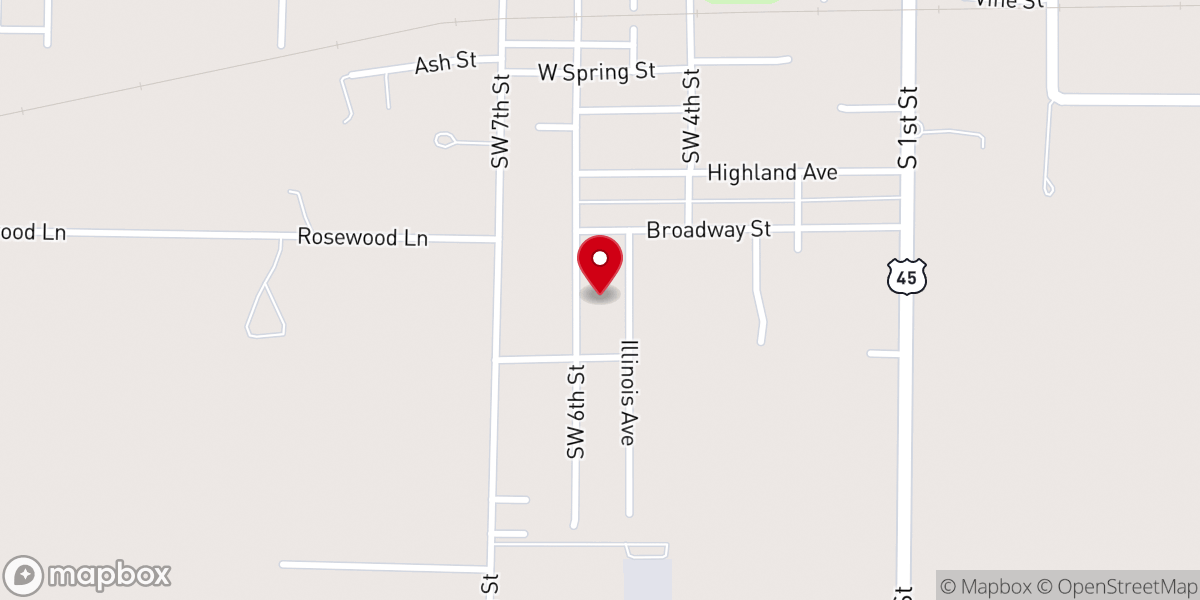 Map showing location of Jesus Name Pentecostal Church - Food for Thought - Food Distribution Center