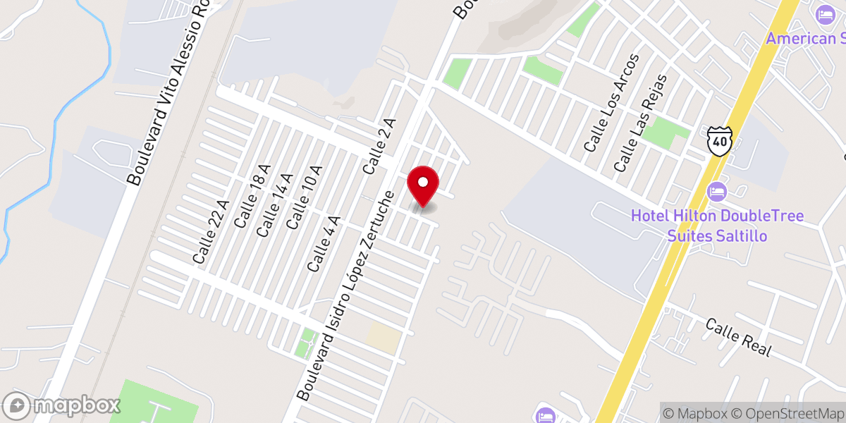Map showing location of Parroquia San Patricio Misionero
