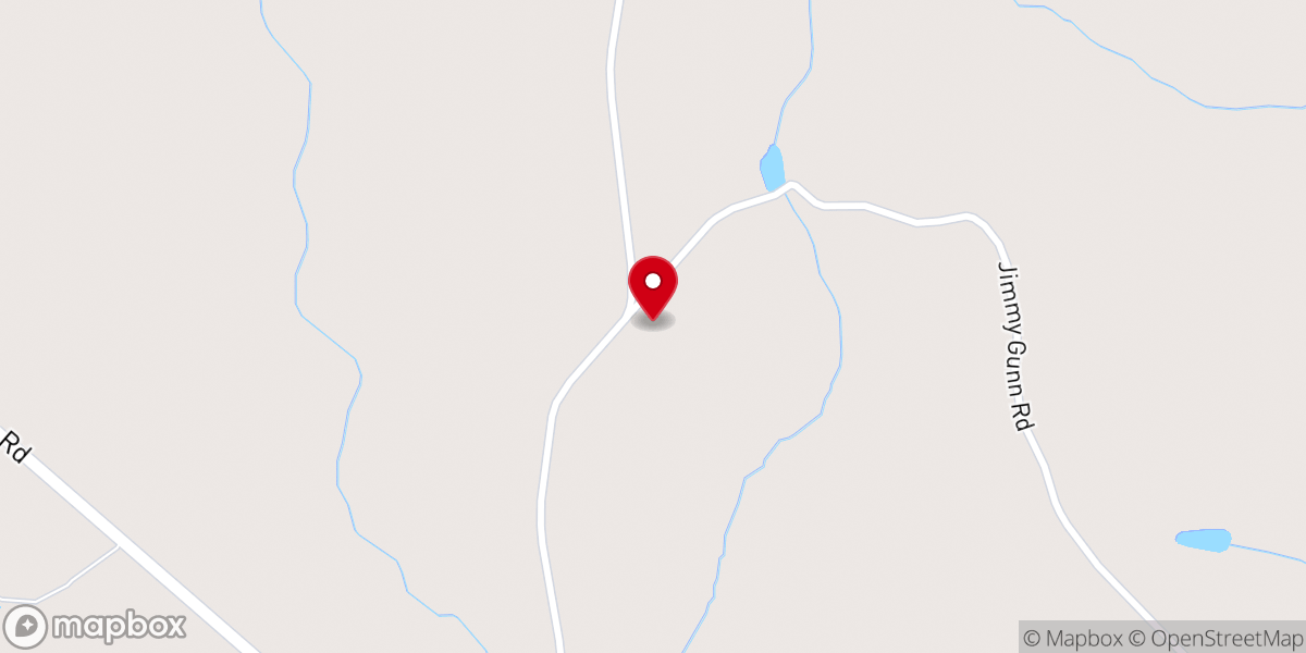 Map showing location of Harmony Church