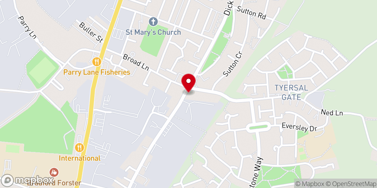Map showing location of Cutler Heights Methodist Church