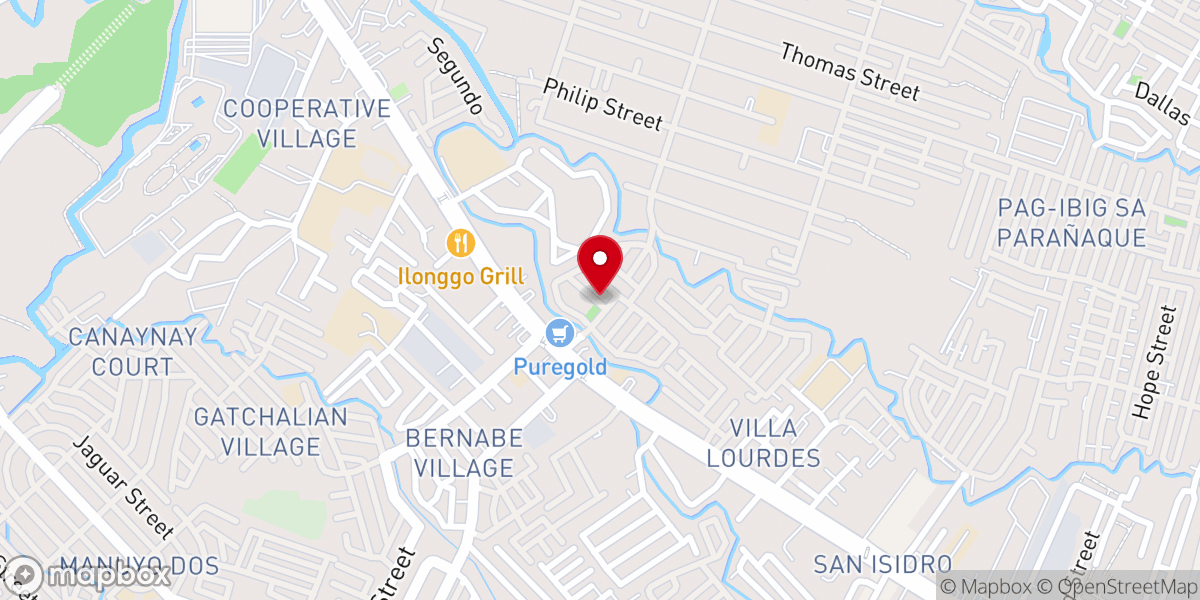 Map showing location of Christ Centered Church