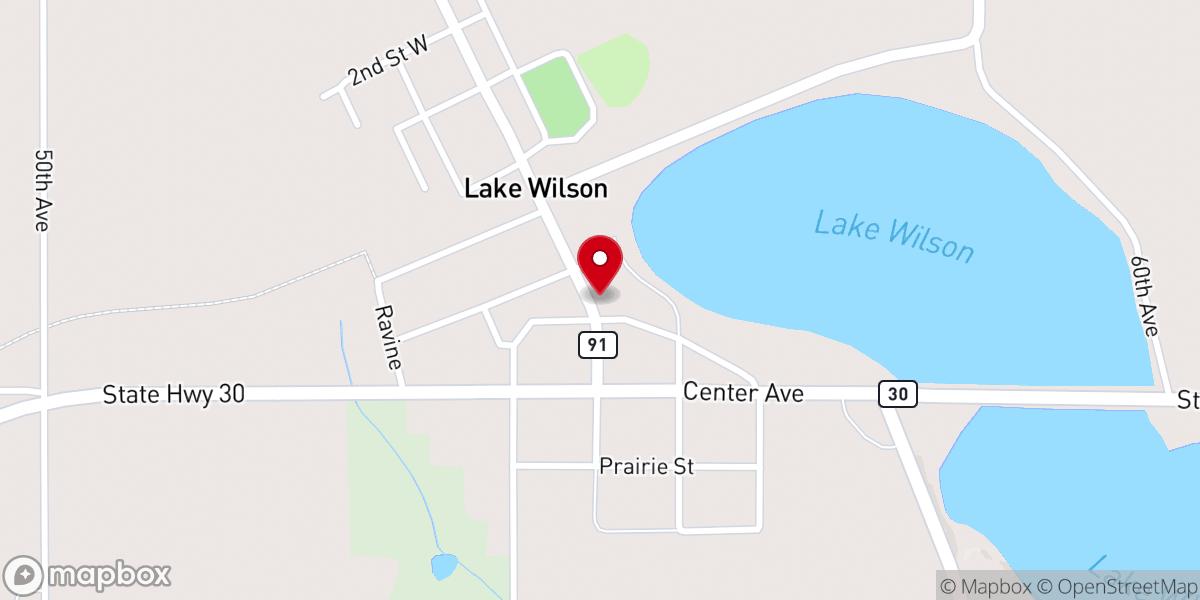 Map showing location of United Methodist Church