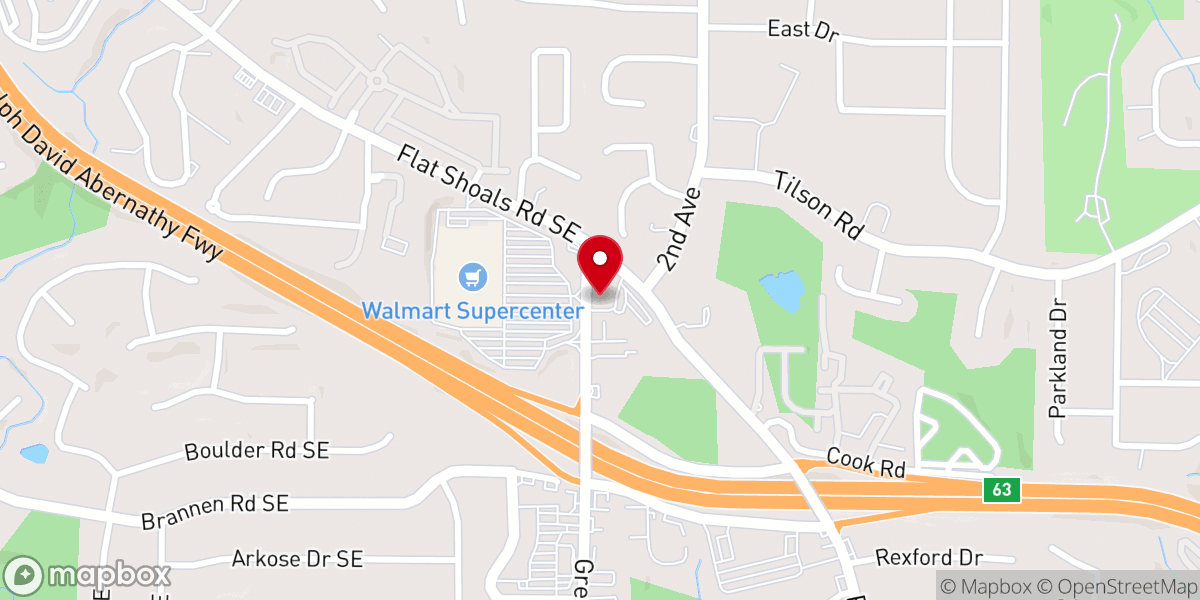 Map showing location of First Baptist Church Gresham