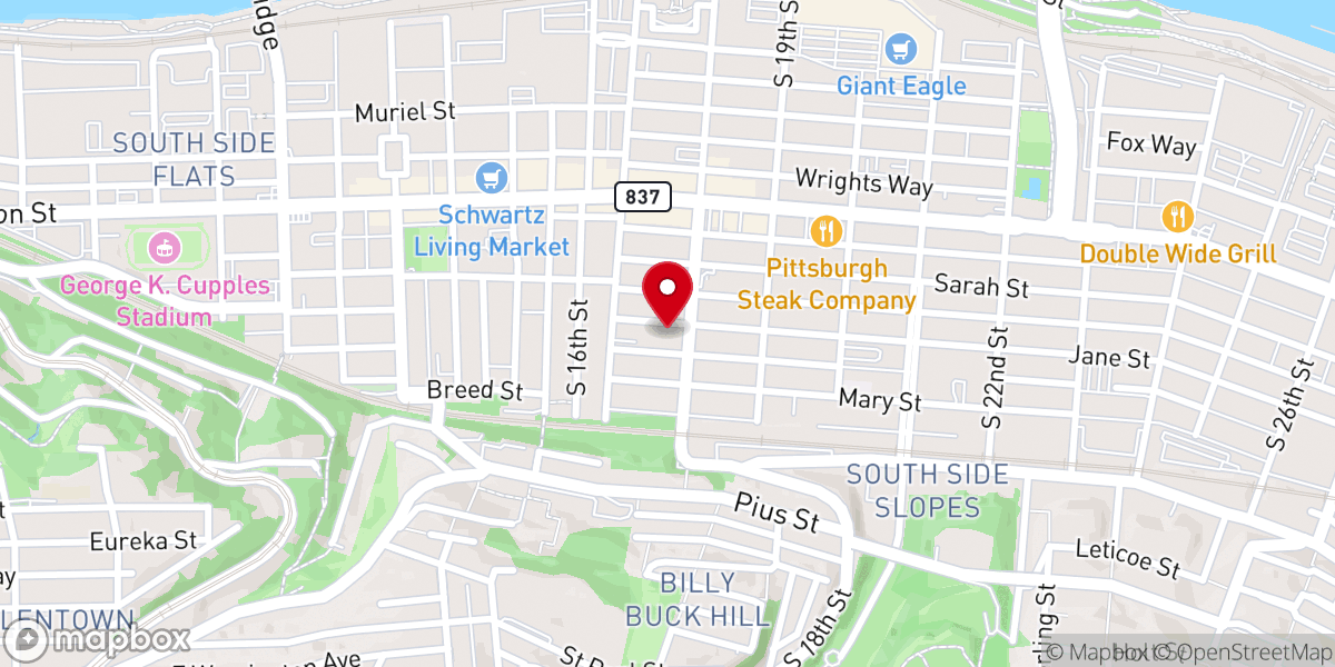 Map showing location of St John the Baptist Byzantine (Ruthenian) Catholic Church