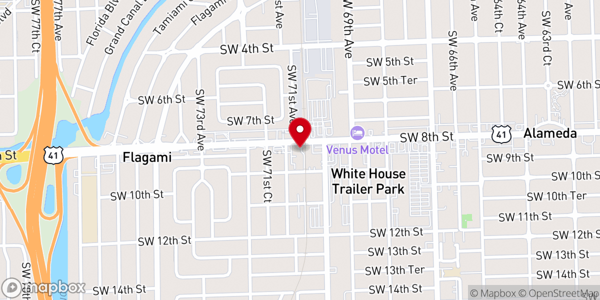 Map showing location of Iglesia Jesucristo El Vencedor Inc