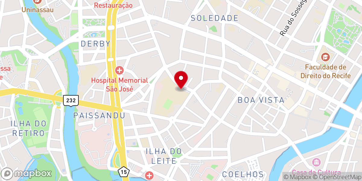 Map showing location of Basílica do Sagrado Coração de Jesus (Igreja do Salesiano)