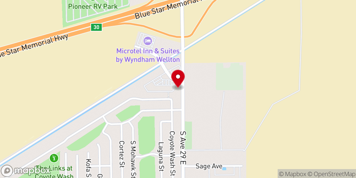Map showing location of High Tanks Brewing Taproom & Pizzeria