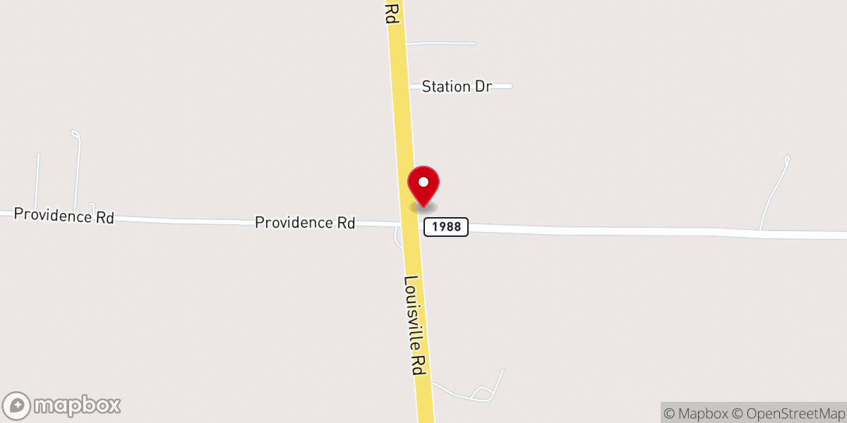 Map showing location of New Providence Presbyterian