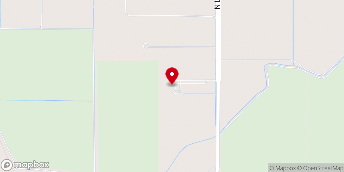 Map showing location of Iglesia Centro de Fe