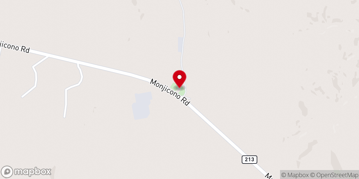 Map showing location of Fairfield Church
