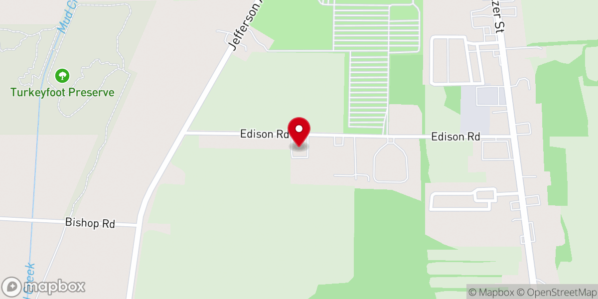Map showing location of Greenville Community of Faith Church