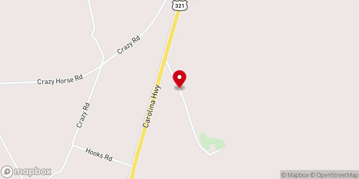 Map showing location of Bethlehem Missionary Baptist Church