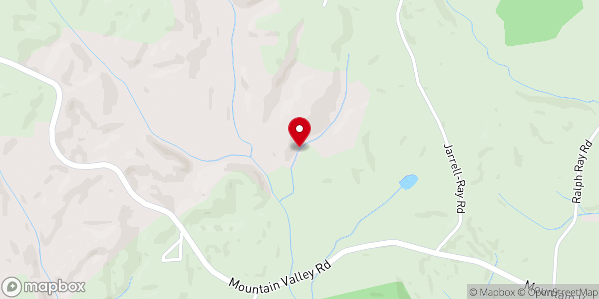 Map showing location of Mt Valley Baptist Church