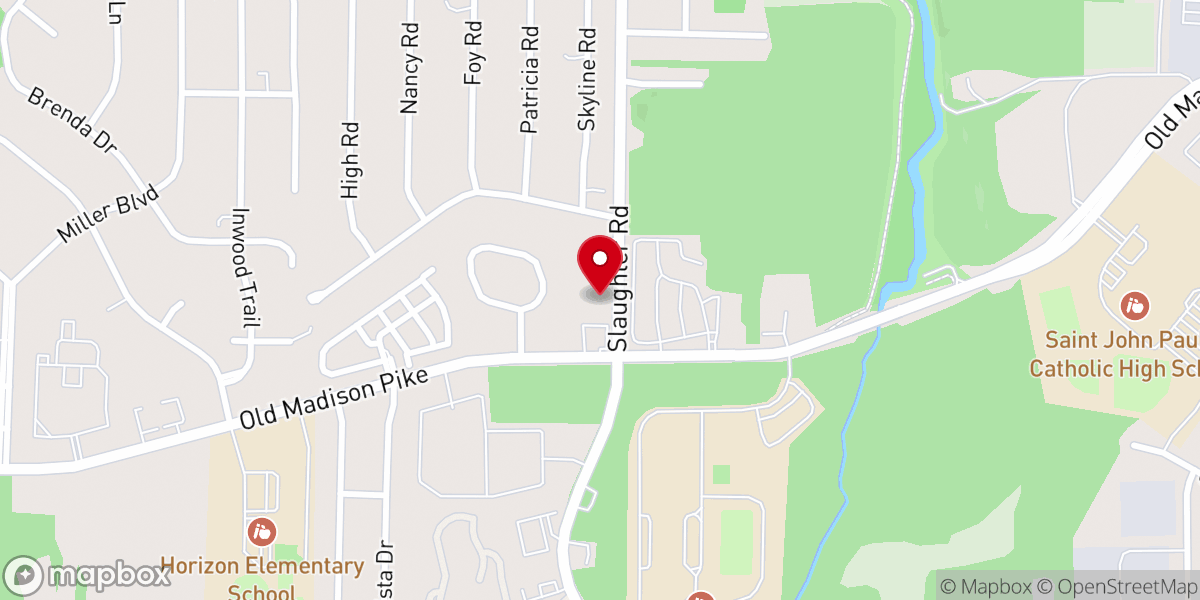 Map showing location of Skyline Missionary Baptist Church