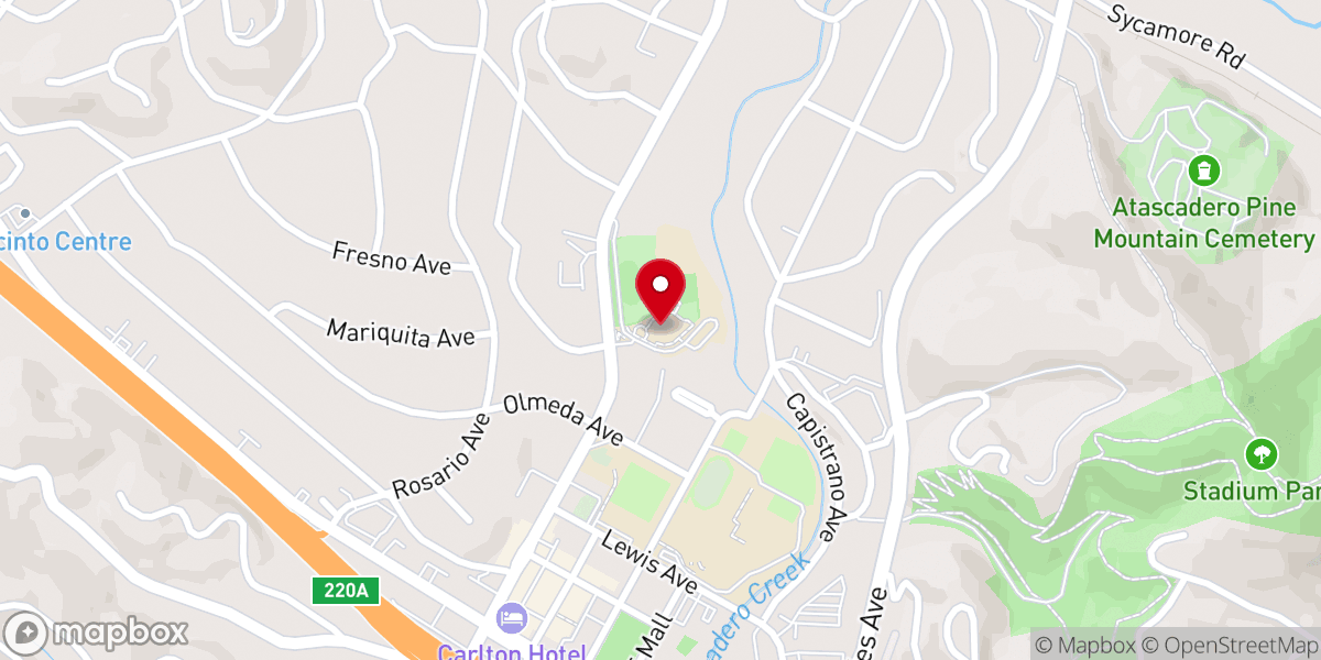 Map showing location of Colony Park Community Center