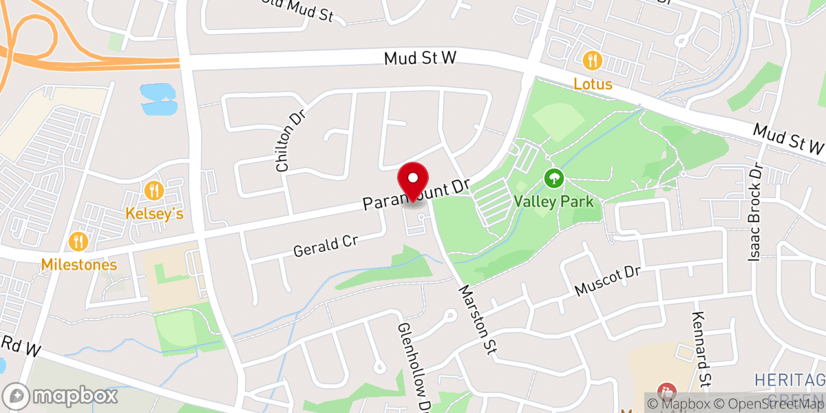 Map showing location of Heritage Green Community Church