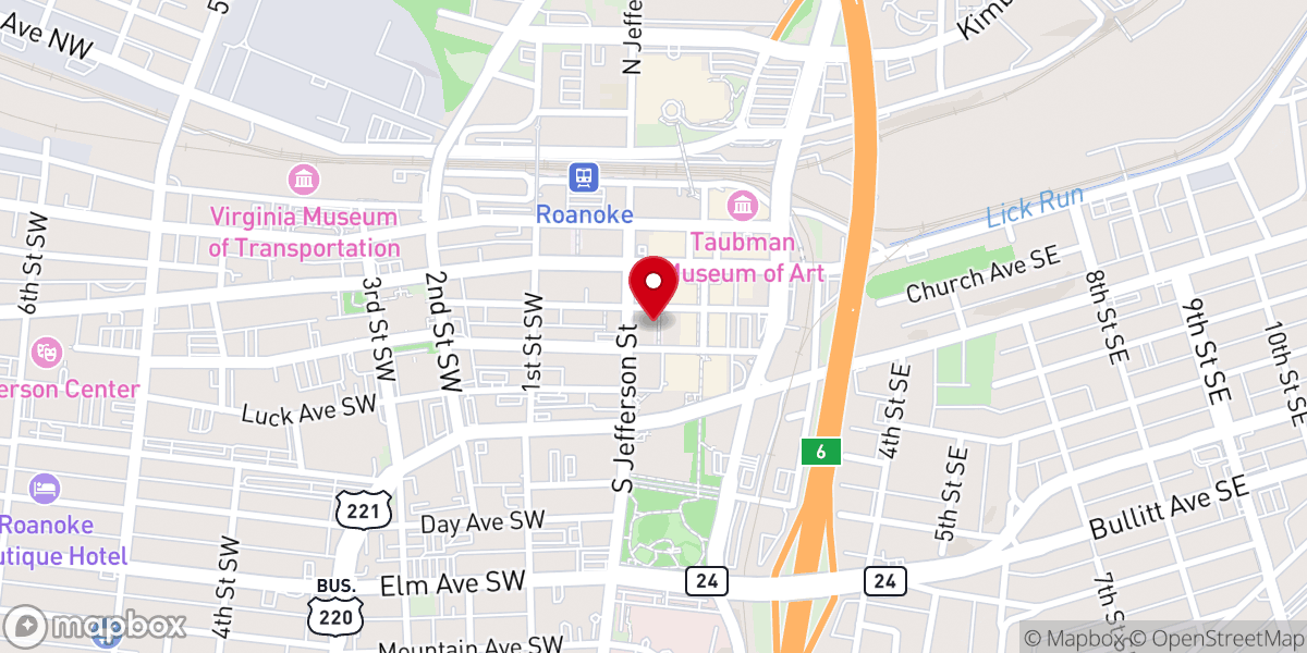 Map showing location of 10 Church Ave SE Ste 103