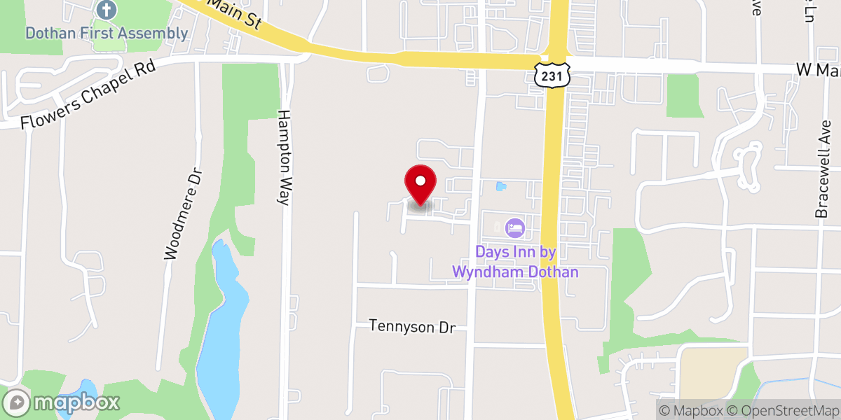Map showing location of United Methodist Church District