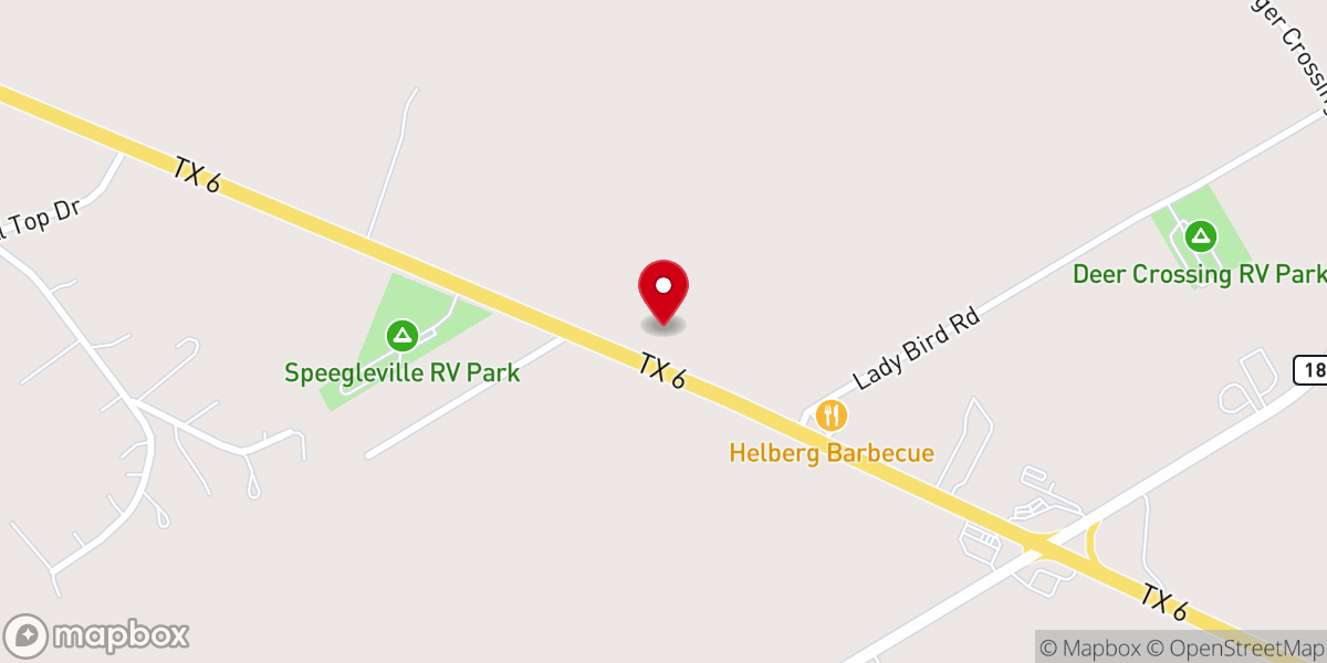 Map showing location of Bible Baptist Church