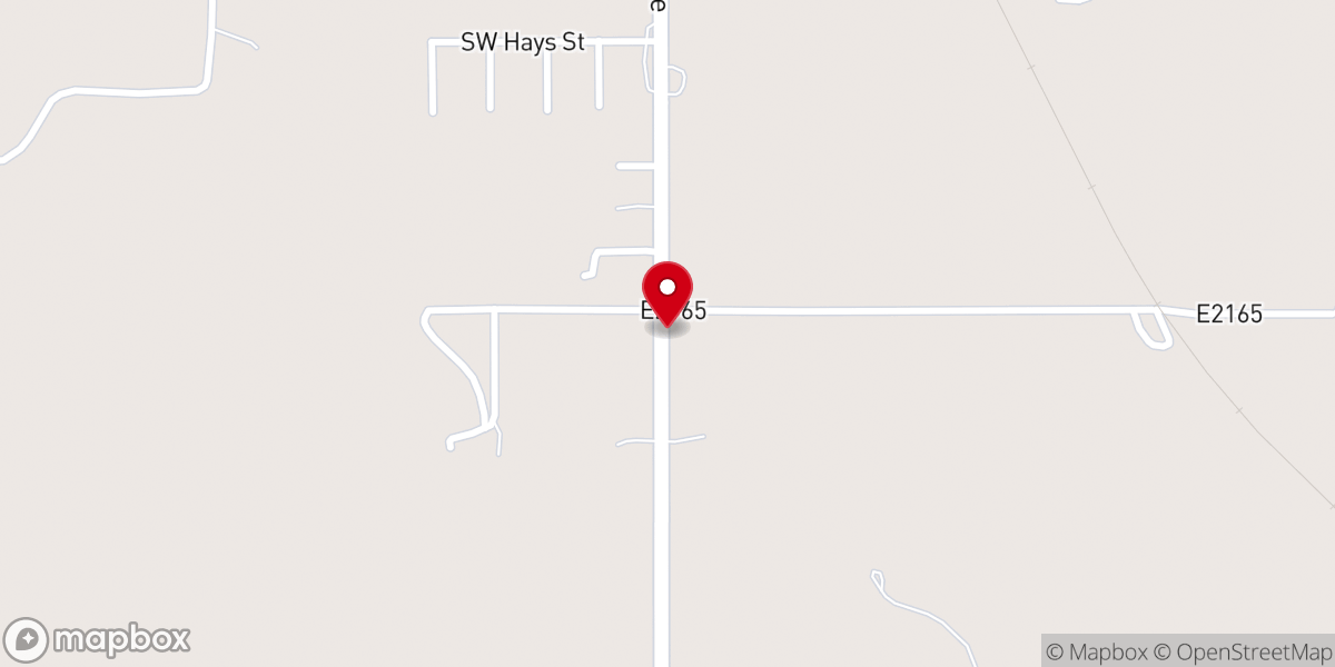 Map showing location of Bethel Church