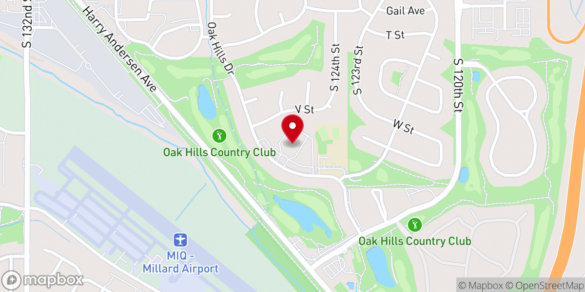 Map showing location of St. John Vianney Catholic Church