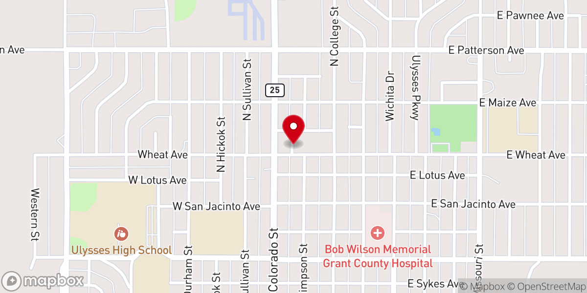 Map showing location of Mary, Queen of Peace Parish Hall