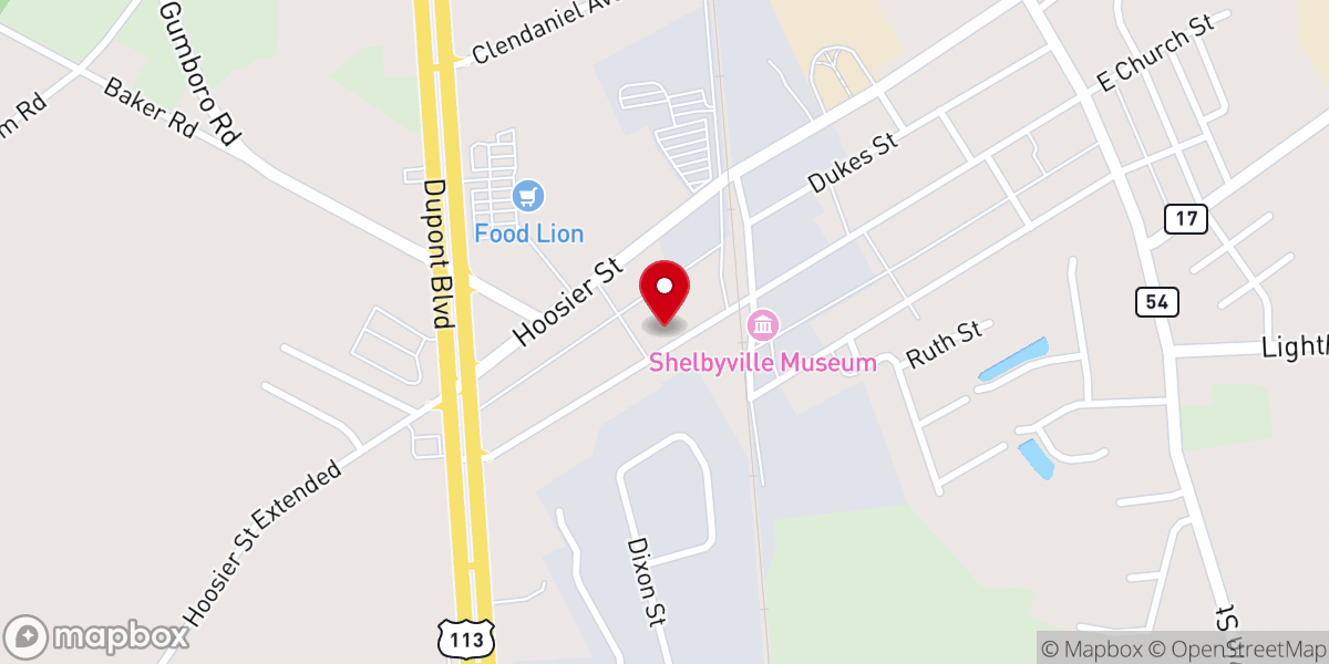 Map showing location of St Martin's In-The-Field Episcopal Church