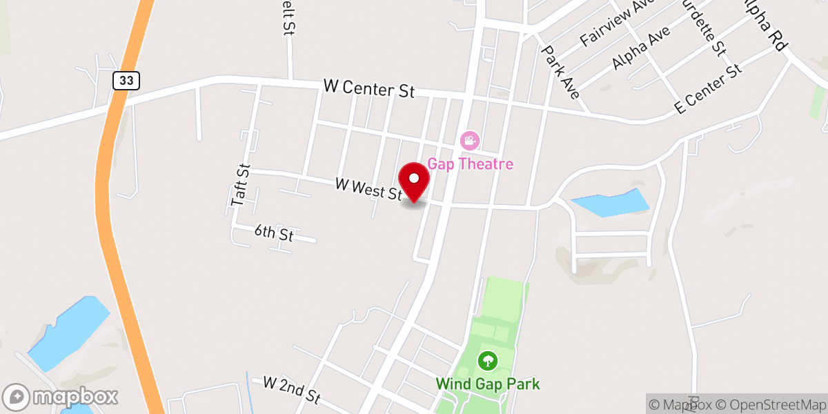 Map showing location of First United Methodist Church