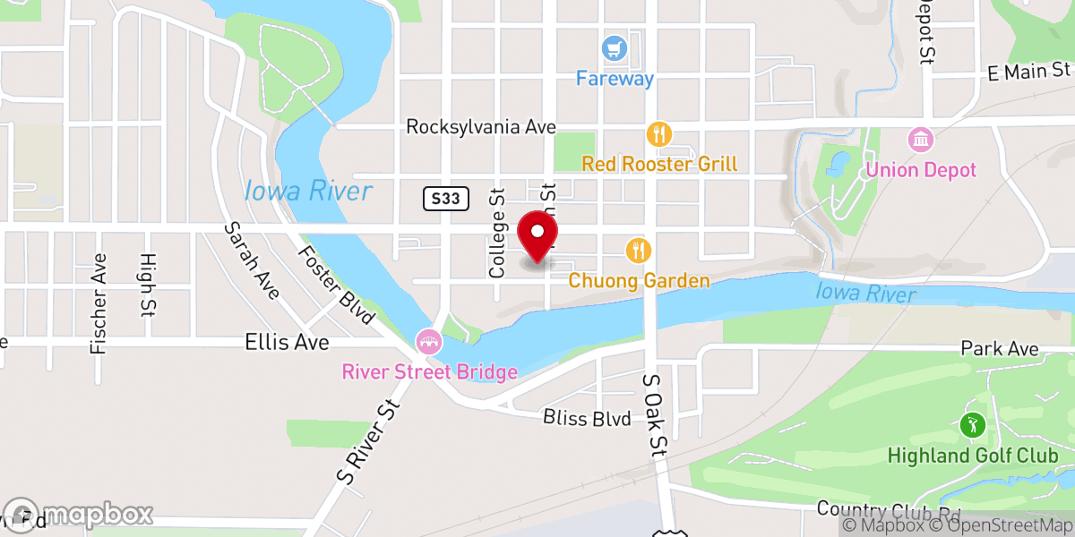 Map showing location of The rivers edge The RiverBank