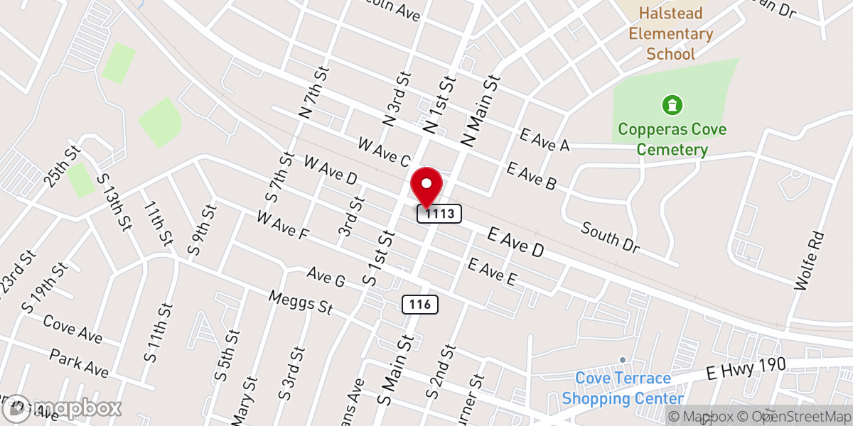 Map showing location of Refuge Ministries - Downtown Campus