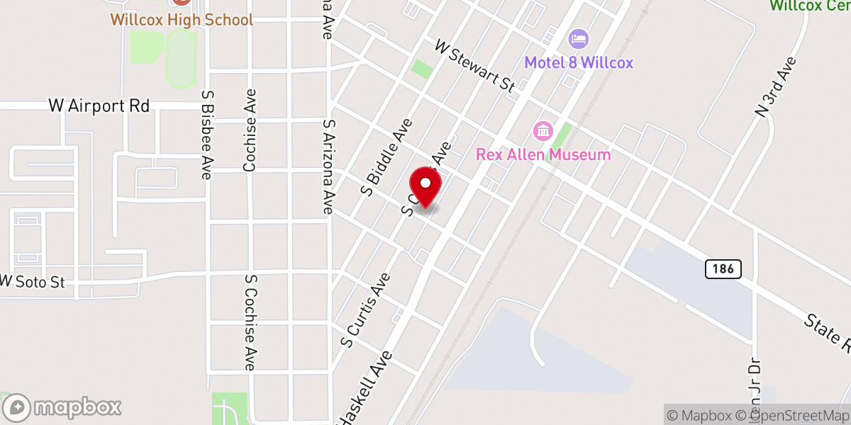 Map showing location of Extended Hands Ministry