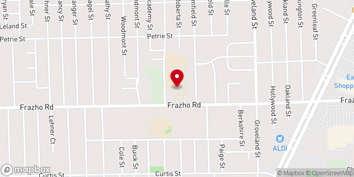 Map showing location of Holy Innocents St. Barnabas Church