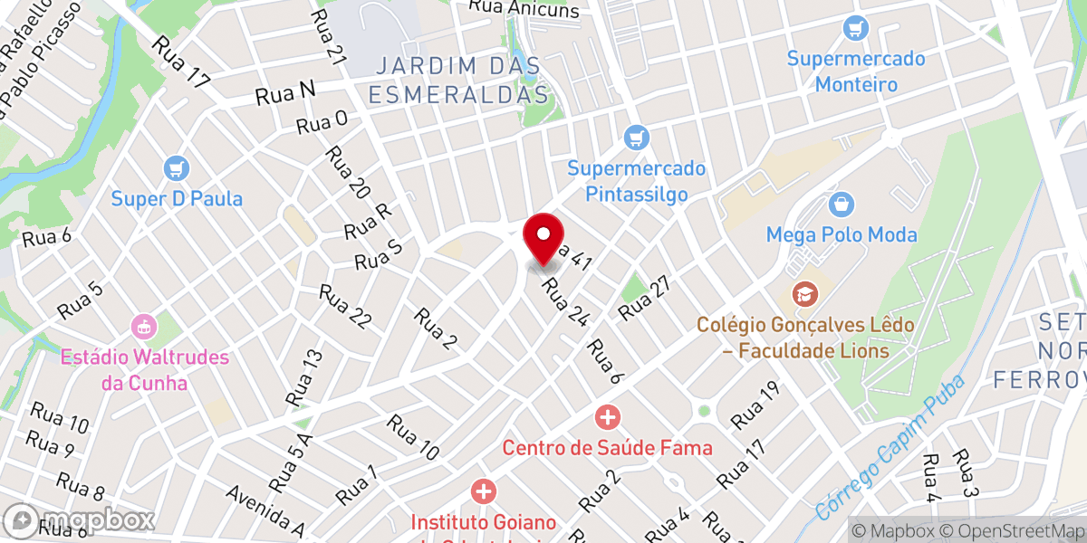 Map showing location of Templo Pentecostal Assembleia de Deus Ministerio Casa de Oração.