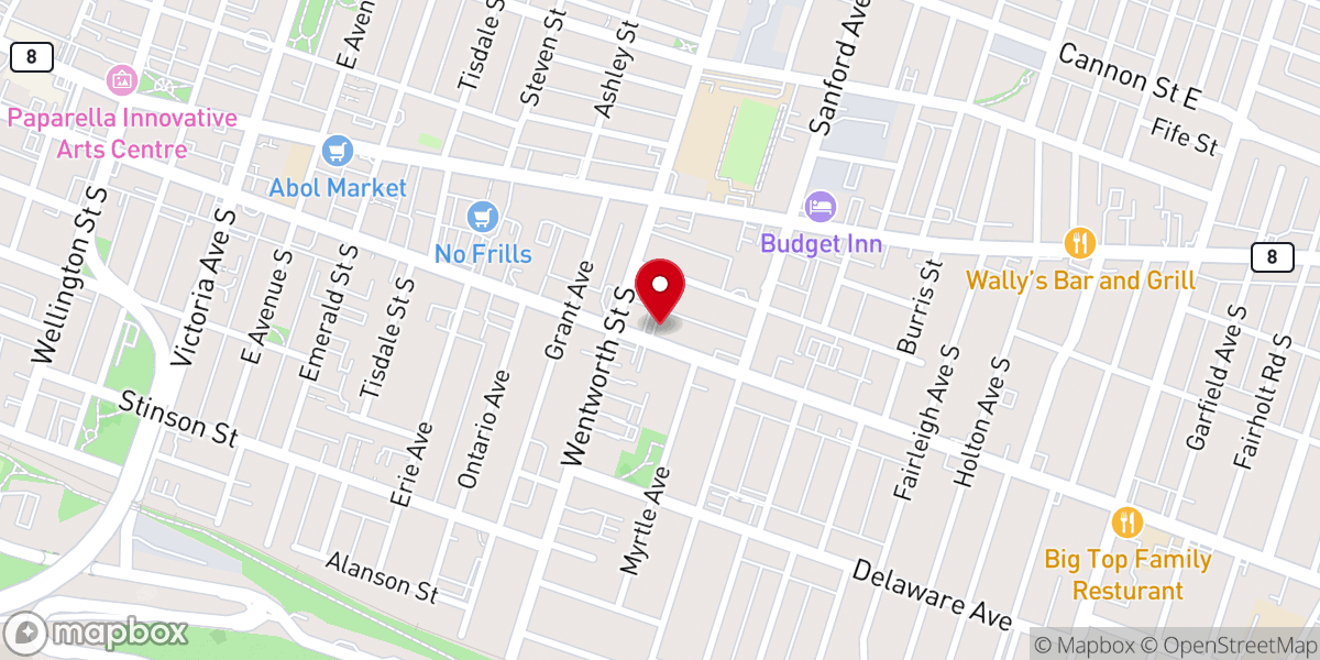 Map showing location of Salvation Army Lawson Ministries