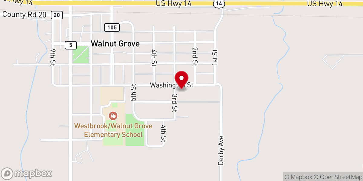 Map showing location of Agape Hmong Alliance Church